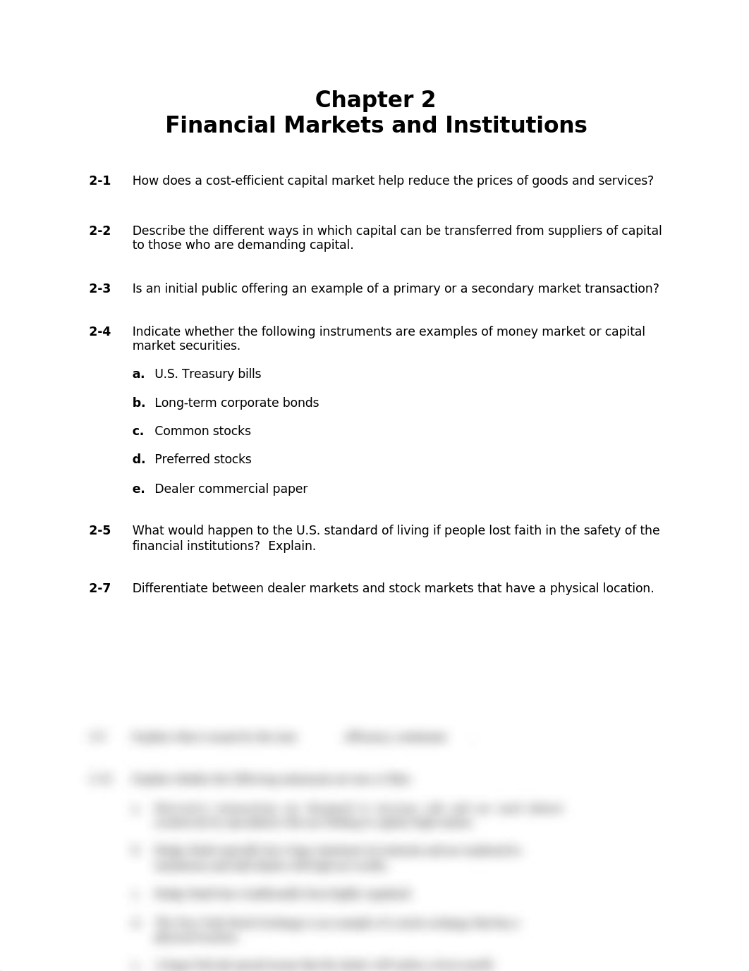 Tutorial 2 Questions Chapter 2 -- Financial Markets & Institutions.docx_dmmz8rfec99_page1