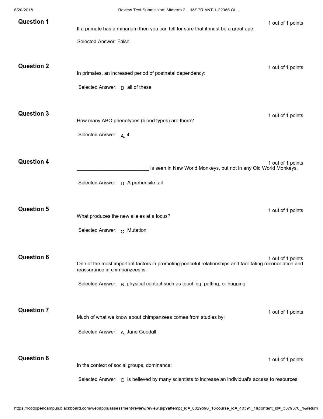 Review Test Submission_ Midterm 2 - 18SPR ANT-1-22985 OL.._.pdf_dmn37kdpmr5_page1