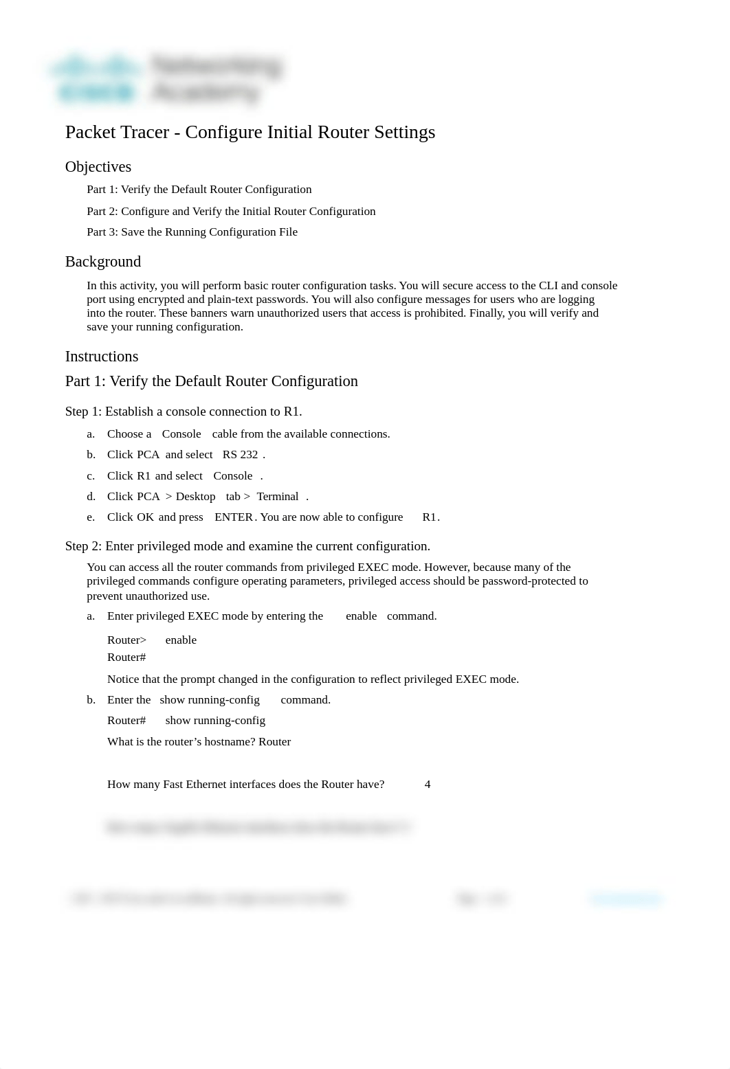 10.1.4 Packet Tracer - Configure Initial Router Settings.docx_dmnk31t9mrn_page1