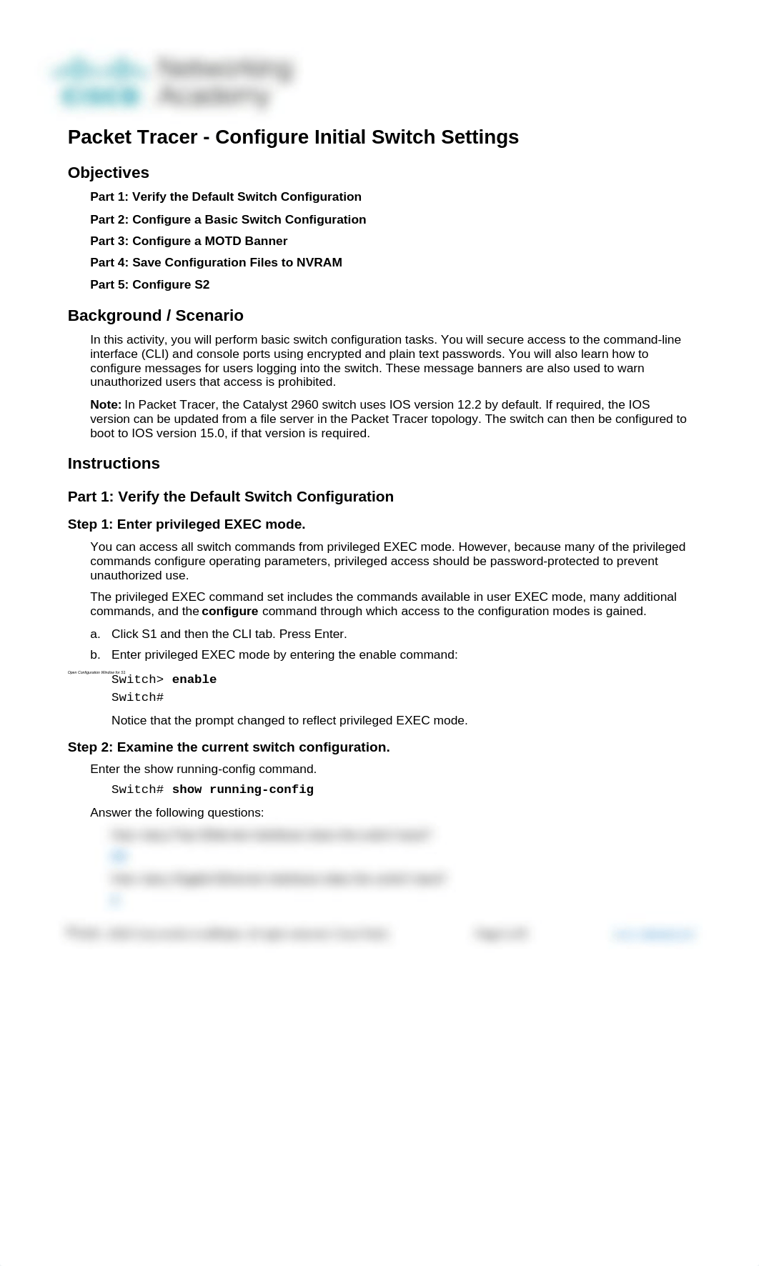 2.5.5 Packet Tracer - Configure Initial Switch Settings-AM.docx_dmnp6ya7w9z_page1