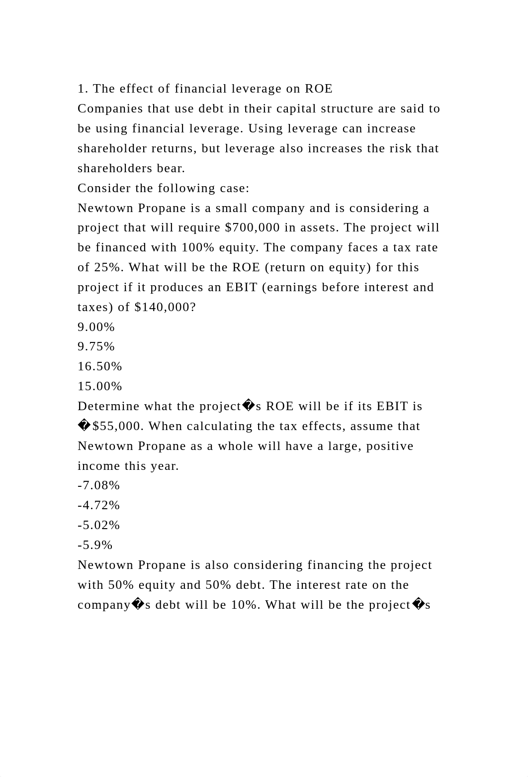 1. The effect of financial leverage on ROECompanies that use debt .docx_dmo7jqbpvuc_page2