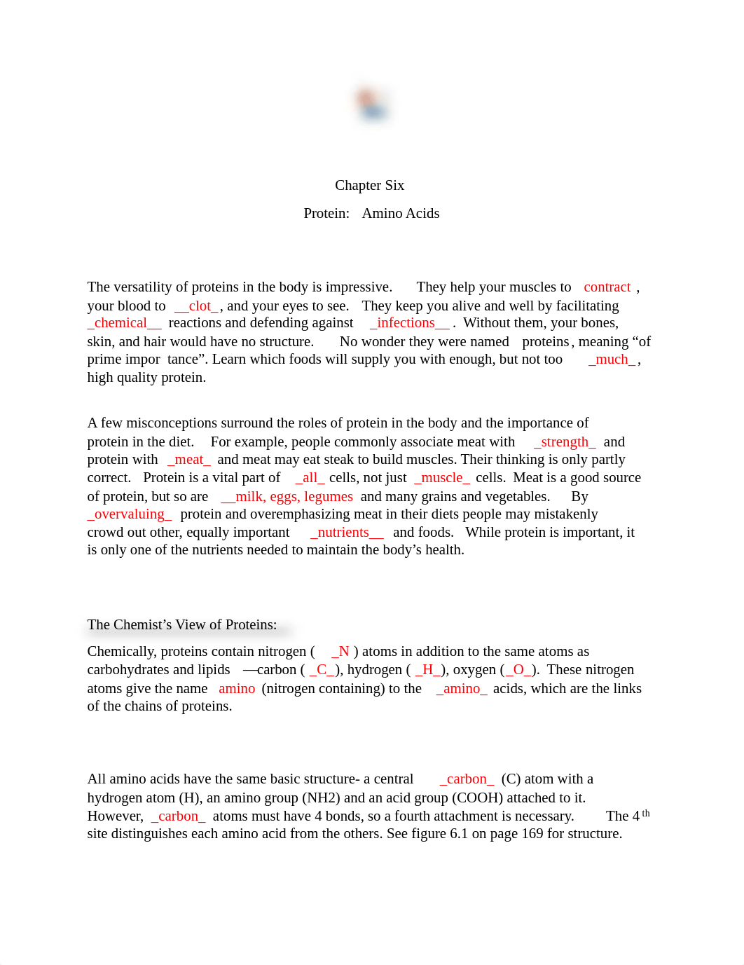 Chapter 6 Note Taking Protein Amino Acids_dmoraibq60j_page1