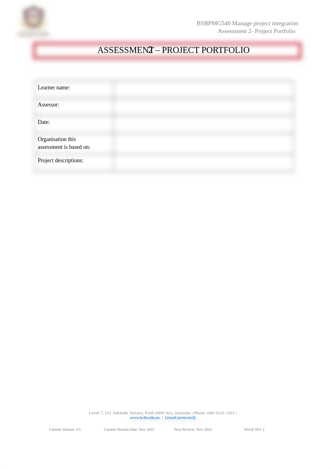 Updated BSBPMG540 - Assessment 2 Project Portfolio V2 - Nov 2022 (1).docx_dmozv54blmx_page2