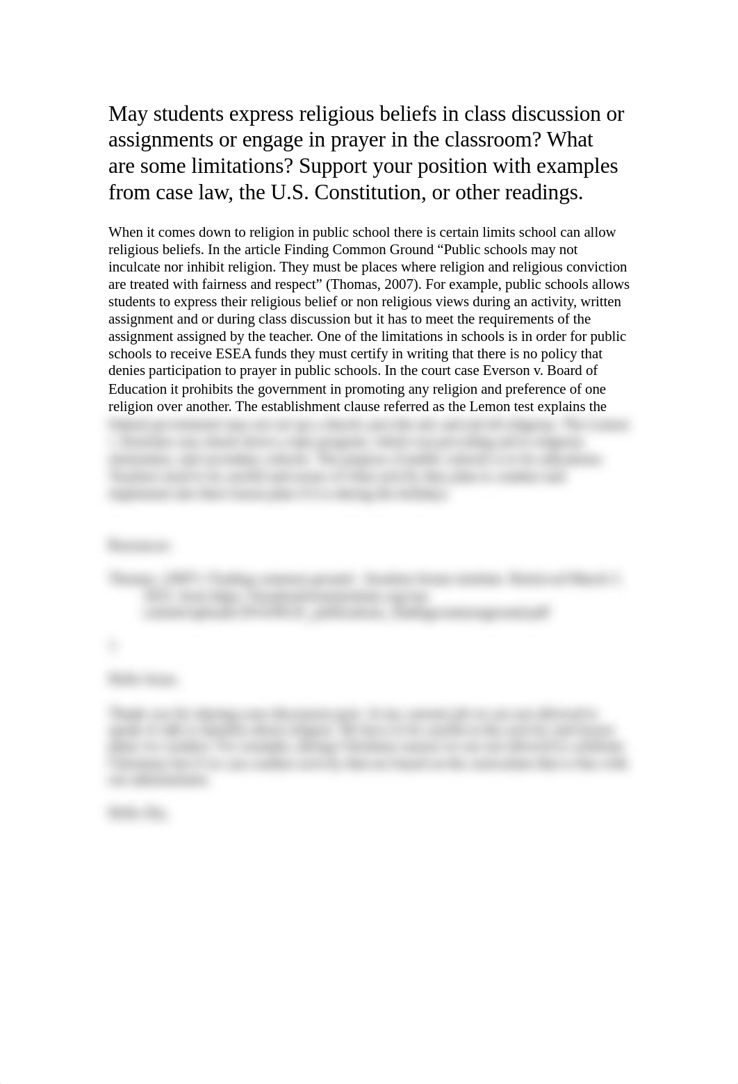 May students express religious beliefs in class discussion or assignments or engage in prayer in the_dmpkx6o19yf_page1