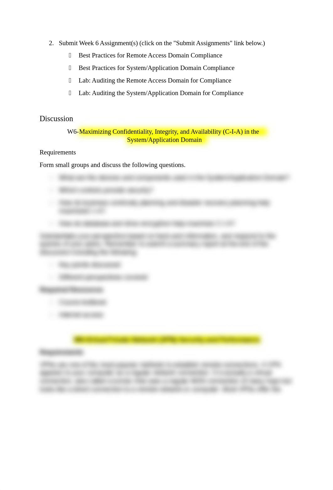 Week 6 - Compliance Within the Remote Access and System Application Domains.docx_dmps6cro1hz_page2