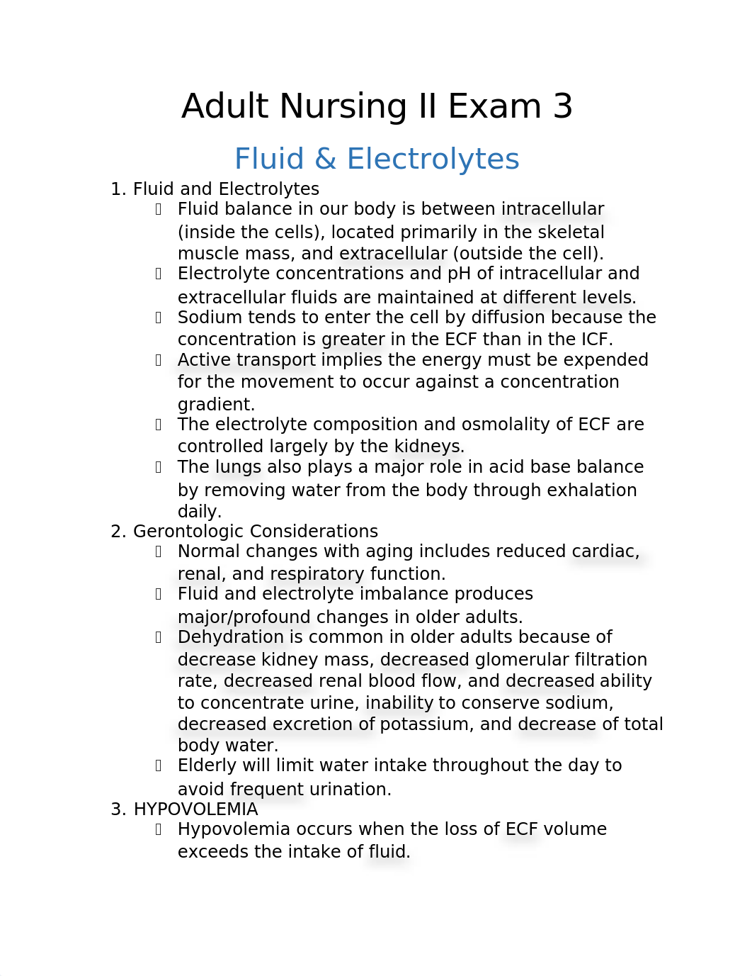 Adult Nursing II Exam 3 fluid and electrolytes.docx_dmqexv5f5vx_page1