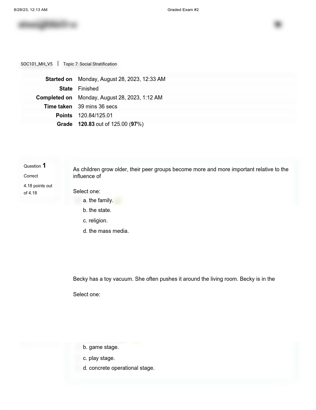 Straighterline  SOCI 101 Graded Exam #2 Attempt 1.pdf_dmql93lbcmc_page1