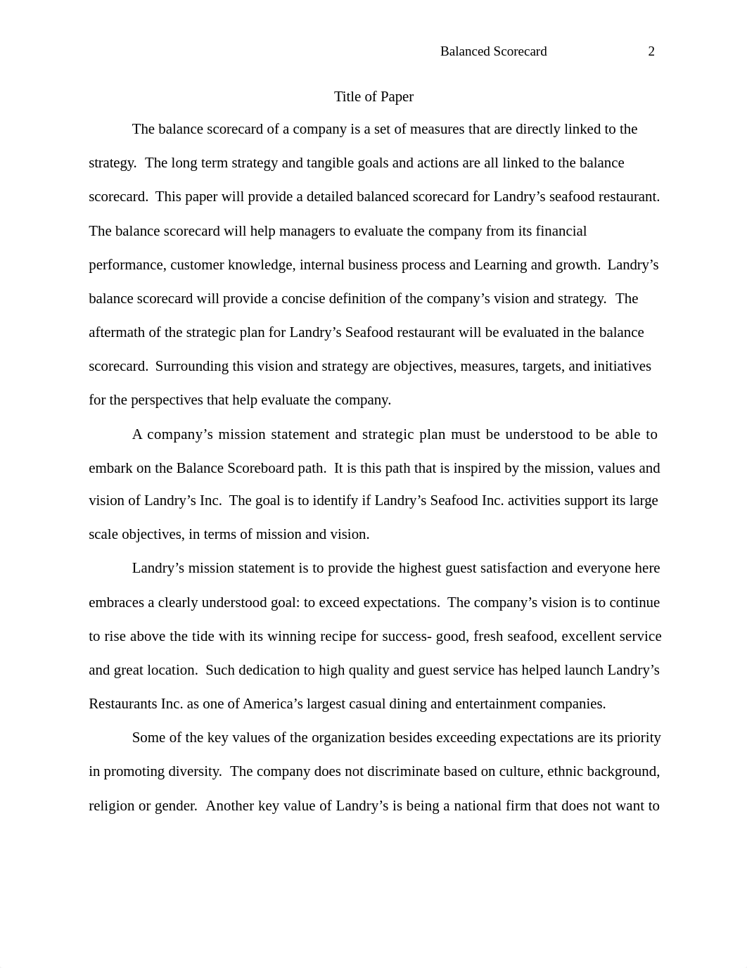 BUS 475 Week 4 Assignment Strategic Plan, Part III Balanced Scorecard_dmqzvbn0olc_page2