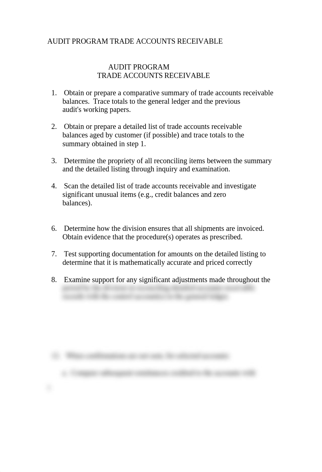 AUDIT PROGRAM TRADE ACCOUNTS RECEIVABLE (1)_dmr1o5jyu5e_page1