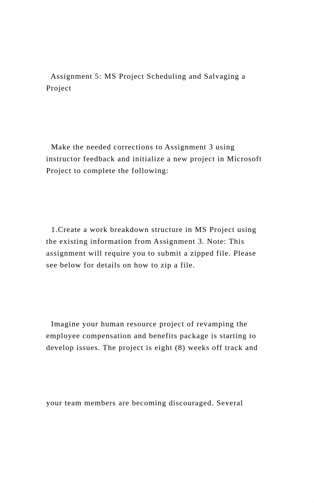 Assignment 5 MS Project Scheduling and Salvaging a Project .docx_dmr459hyc1t_page2