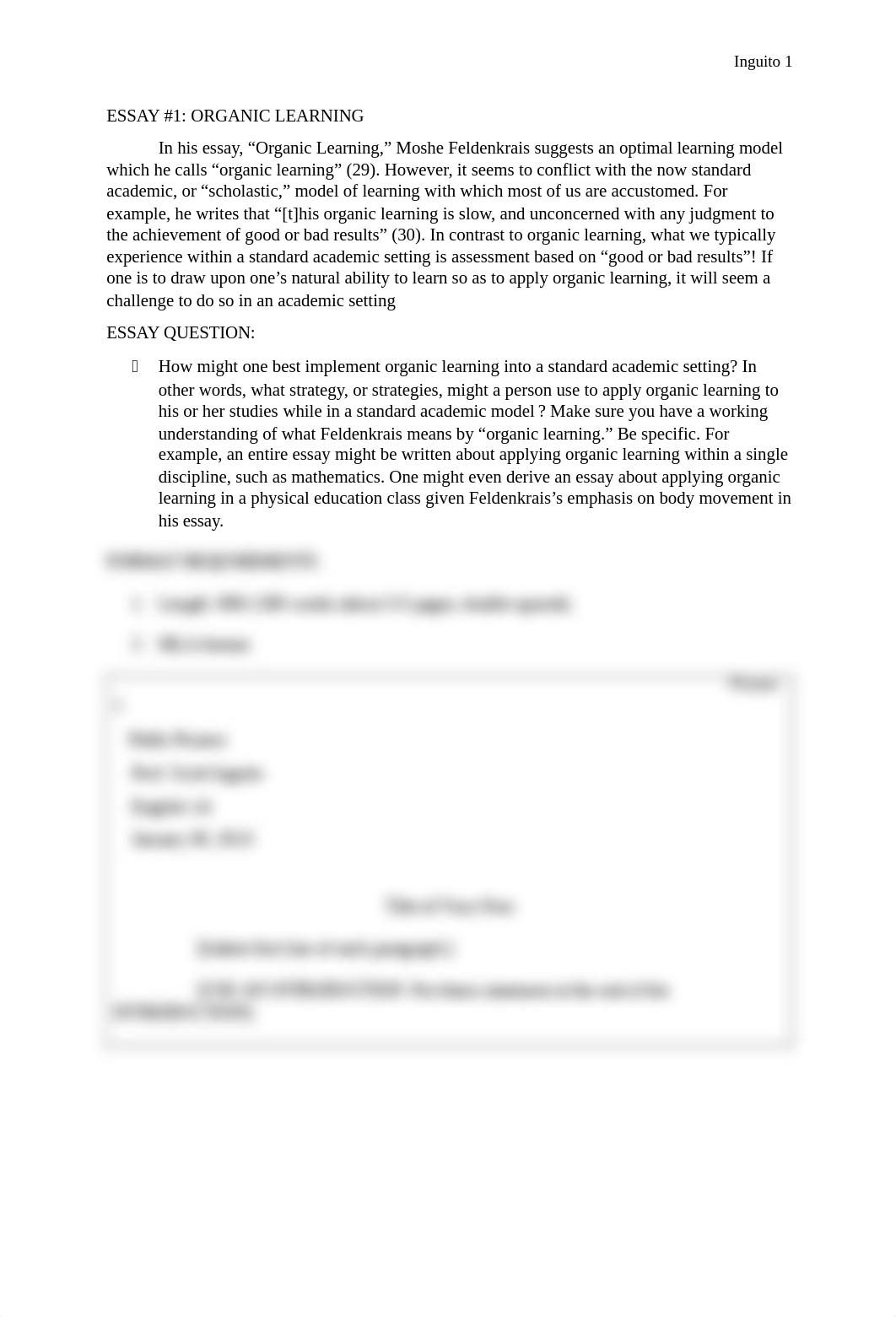 ESSAY #1--Applying Organic Learning (COLOR CODED PARAGRAPH).docx_dmrnqjjb0nj_page1