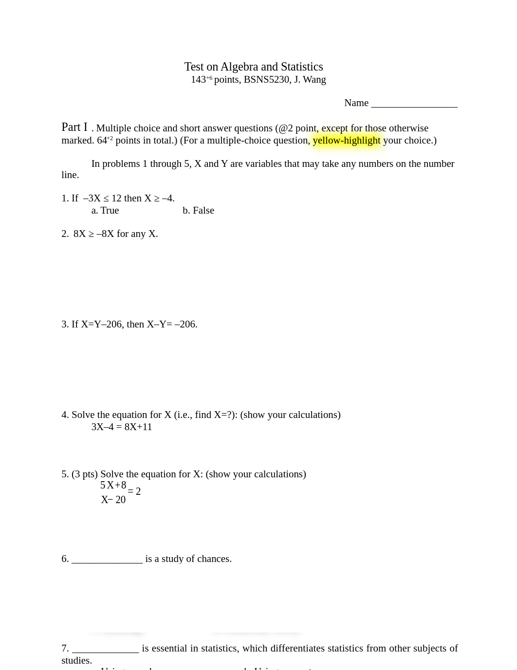 Test on Algebra and Statistics - Spring - 2023.docx_dmrw86us3uh_page1