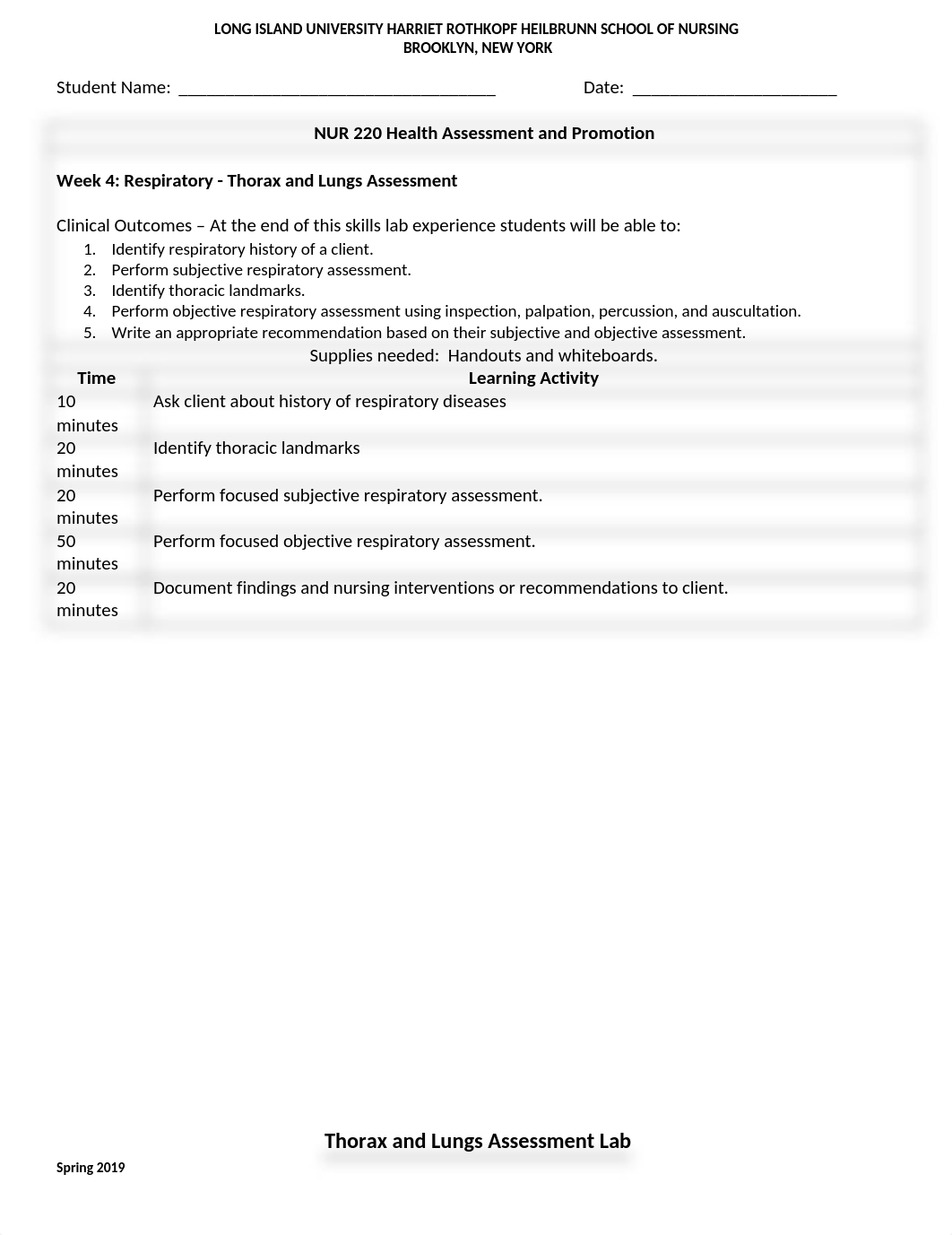 NUR 220L Week 3 Revised Respiratory Lungs and Thorax Assessment - STUDENT VERSION.doc_dmryh7d3u3e_page1