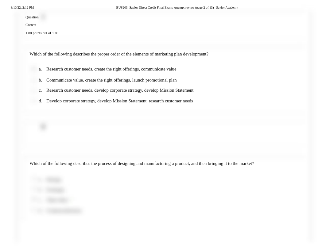 BUS203_ Saylor Direct Credit Final Exam_ Attempt review (page 2 of 13) _ Saylor Academy.pdf_dms1uy40uaq_page2