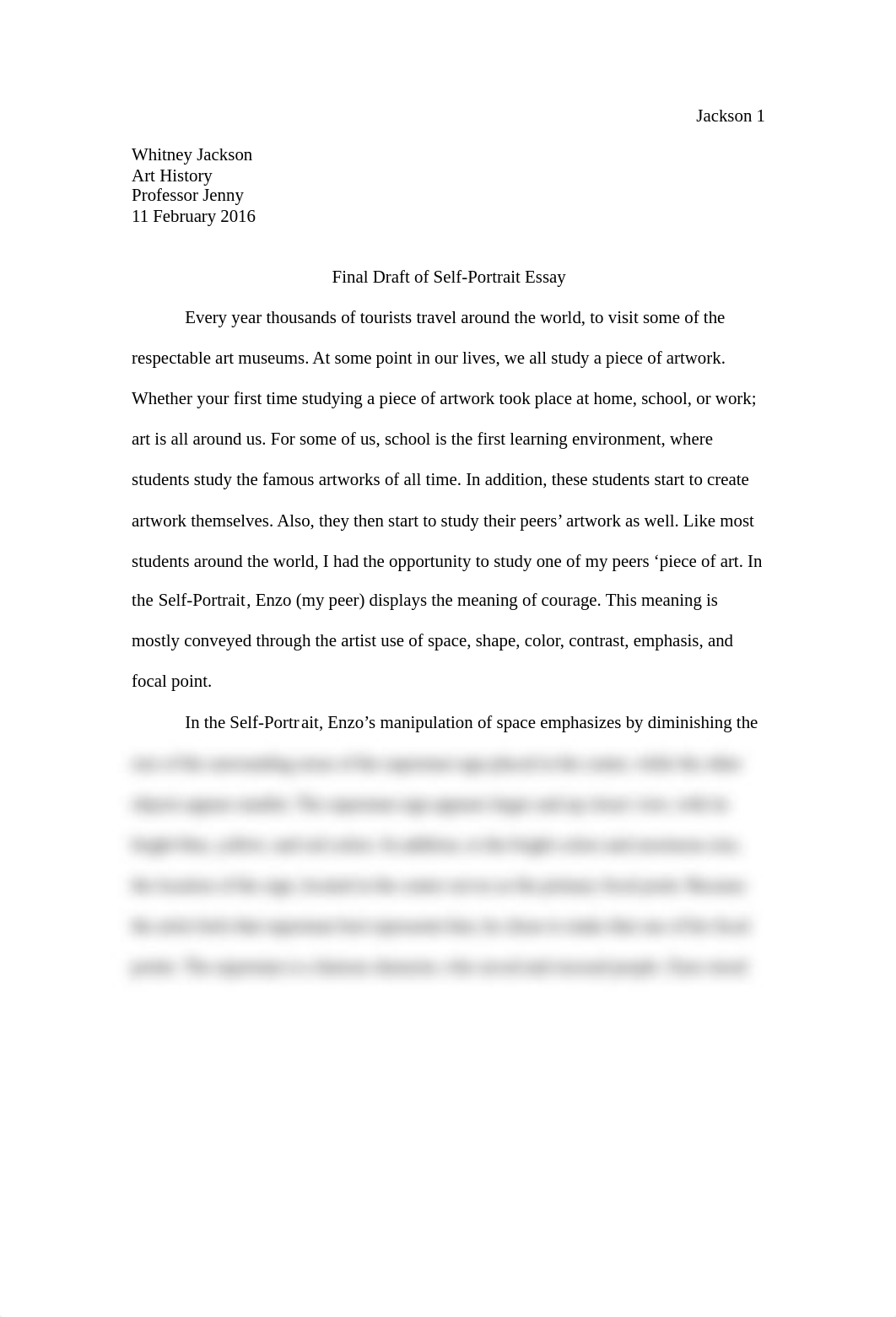 Jackson, Whitney-Final Draft of Self-Portrait Essay.doc_dms31769946_page1