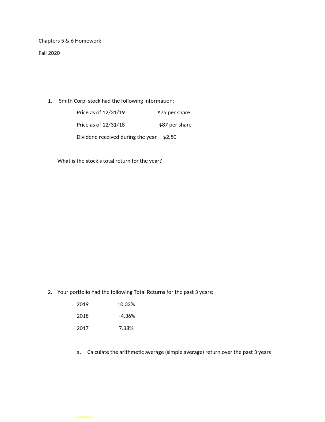 Return Calculation Homework (1).docx_dms3en0vf2t_page1