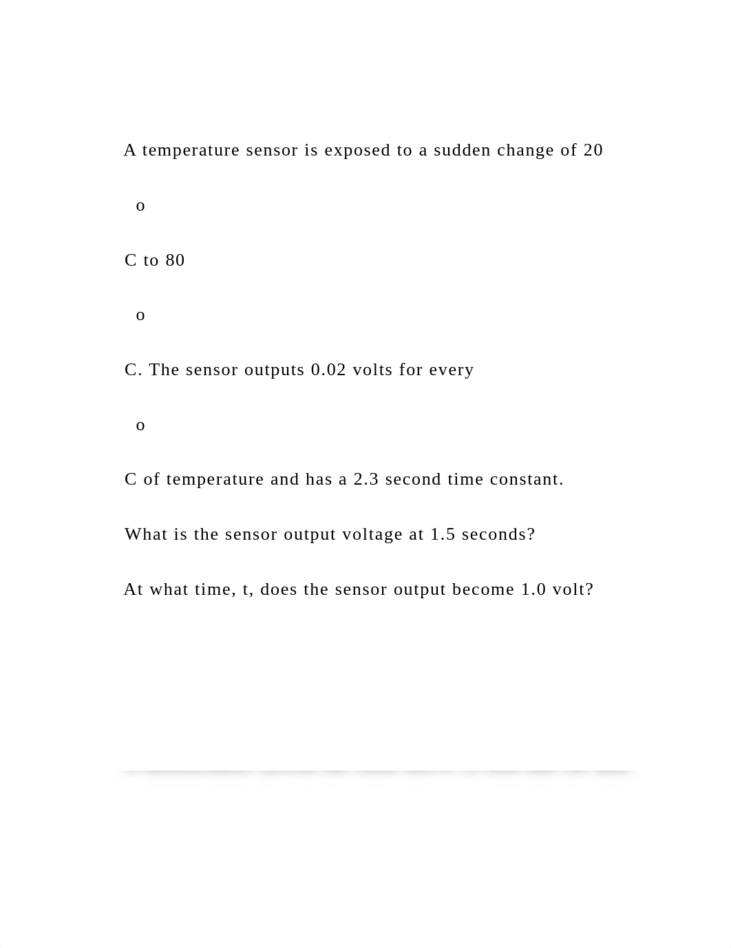 A temperature sensor is exposed to a sudden change of 20      .docx_dms4ngzt2oa_page2