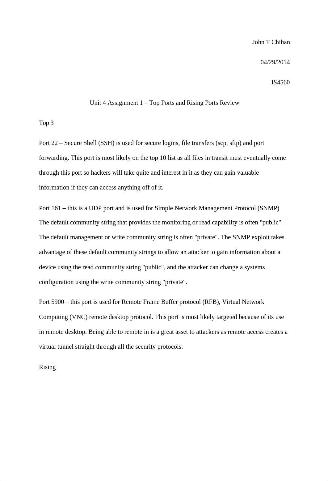 Unit 4 Assignment 1 - Top Ports and Rising Ports Review_dmsaal36d57_page1