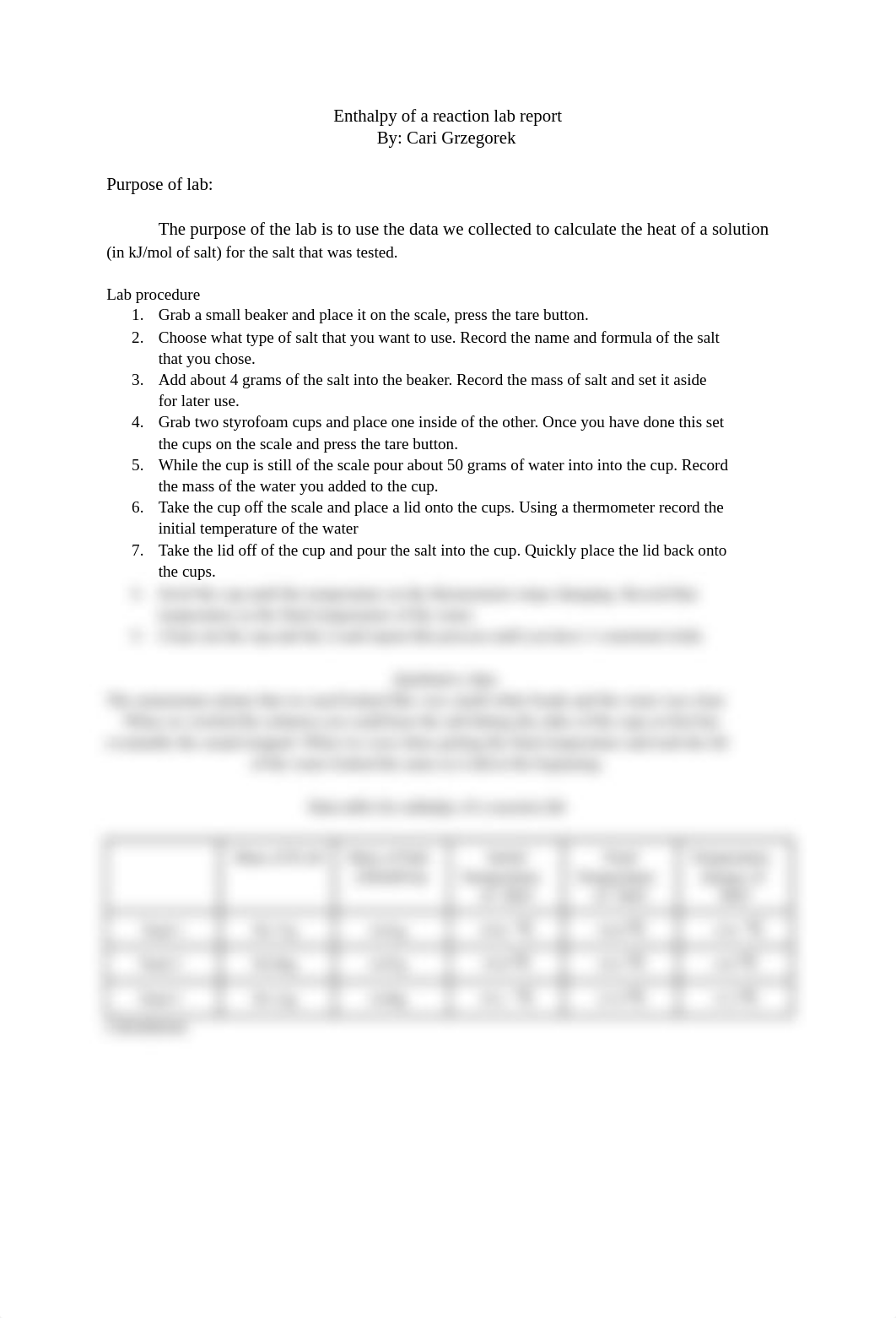 Enthalpy of a reaction lab report_dmsb4dyl10a_page1