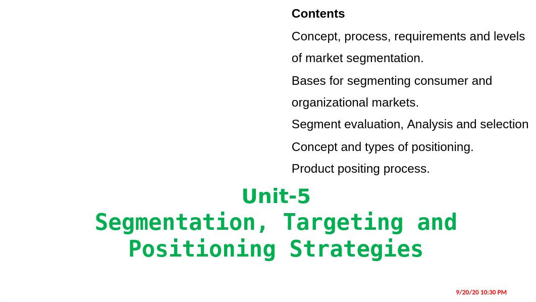 Unit 5 Segmentation, Targeting and Positioning Strategies.pptx_dmswb6t6vm4_page1