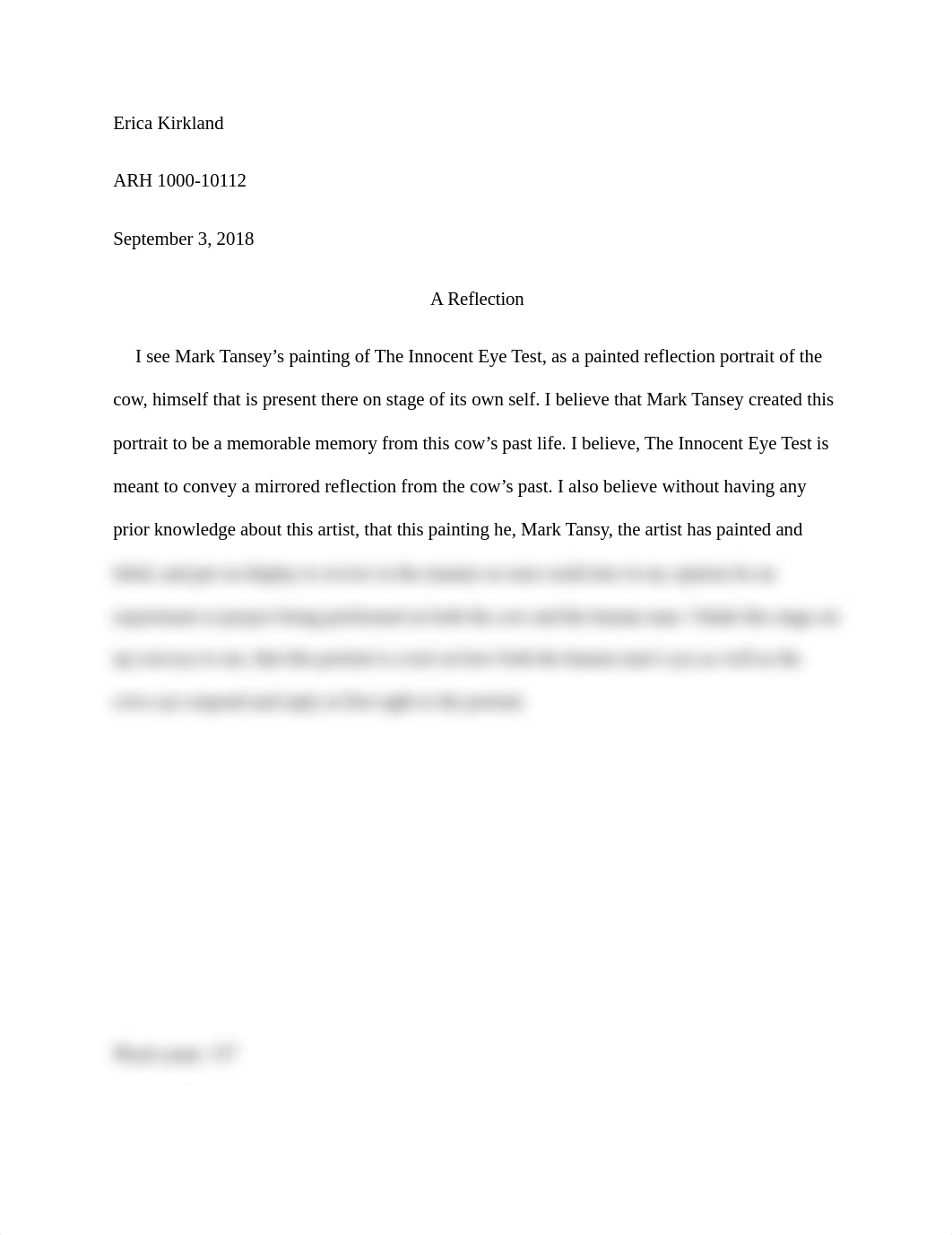 ARH 1000 - Essay 1, The Innocent Eye Test.docx_dmt0ztxa8bg_page1