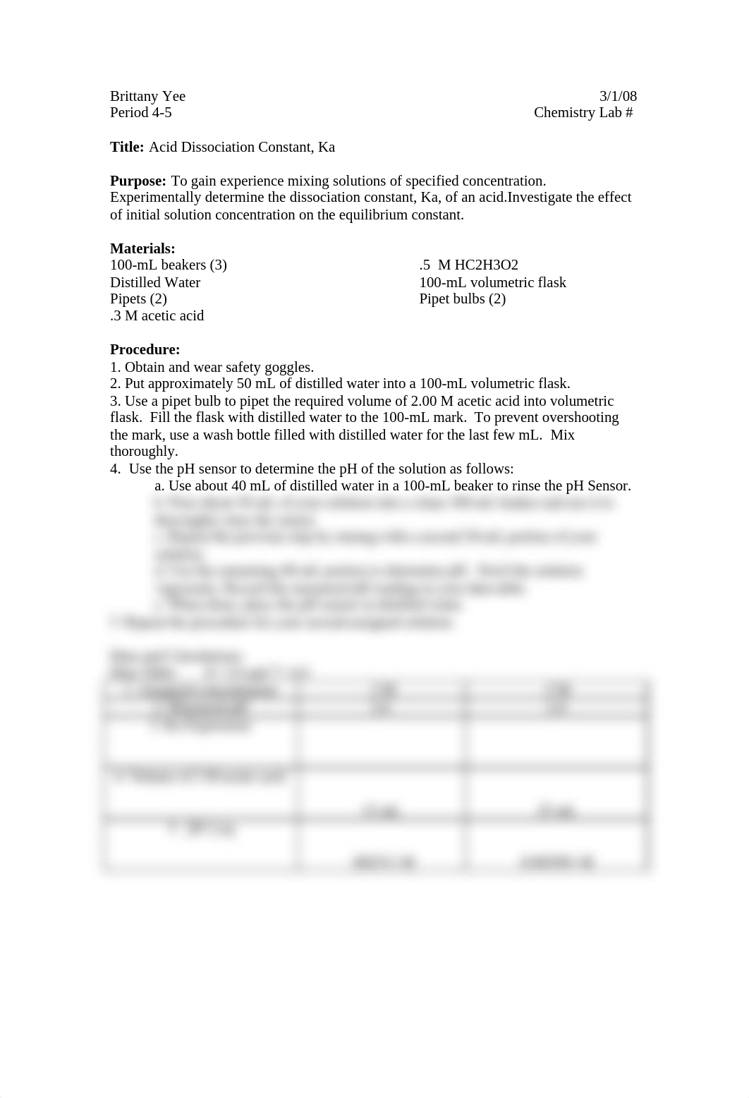 Acid Dissociation Constant, Ka Chem Lab_dmta4ox2lco_page1