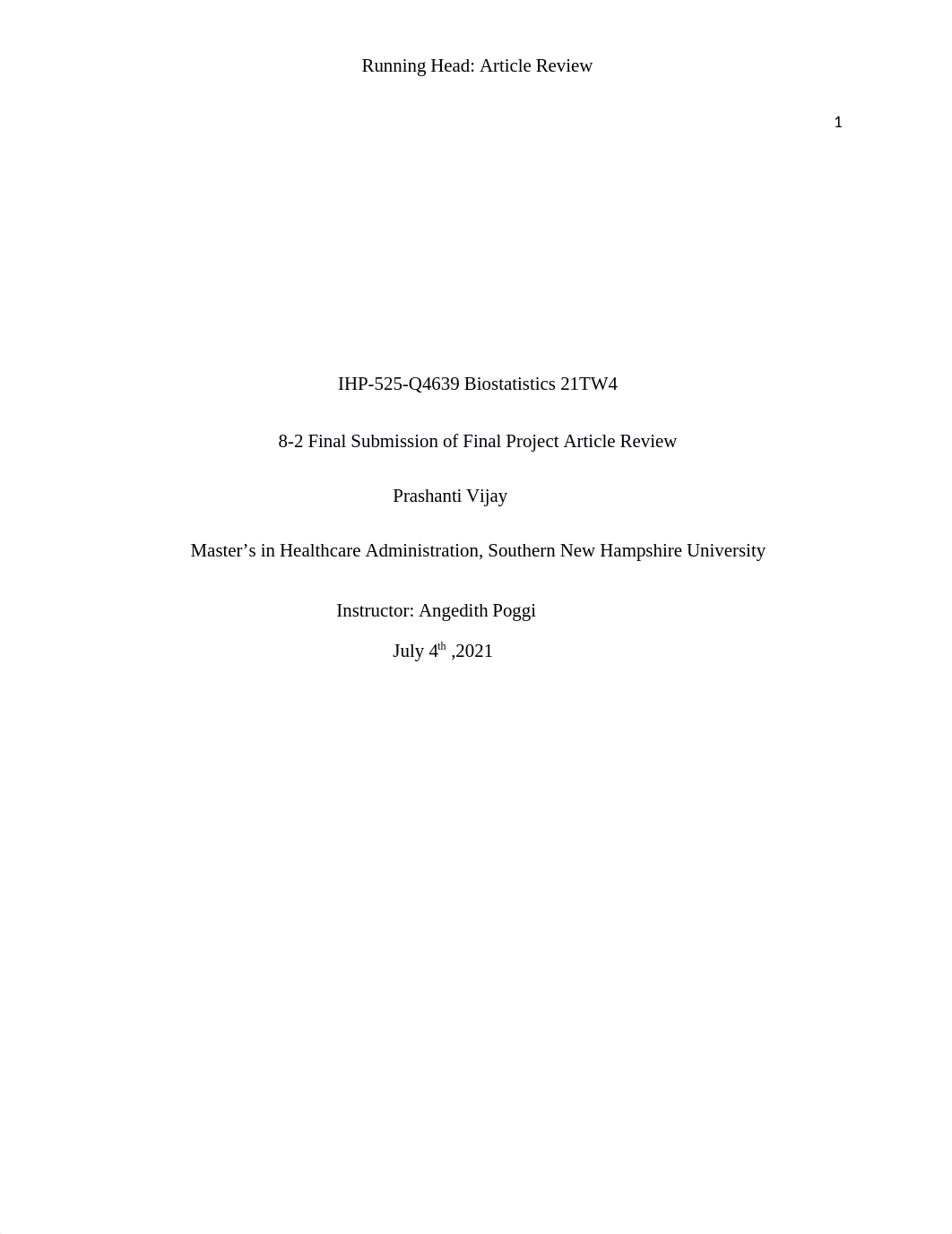 Vijay_Final Submission of Final Project Article Review.docx_dmtwdny6xwv_page1