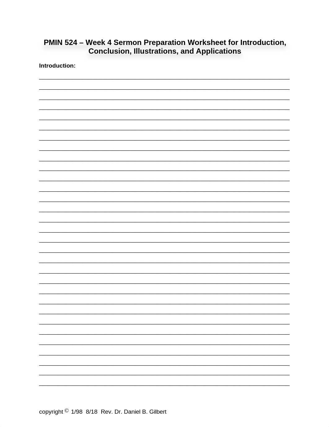 Sermon Prep Worksheet for Intro-Conclusion-Illustration-Application - DBG(1)(1)(2).docx_dmty4s1w5ix_page1