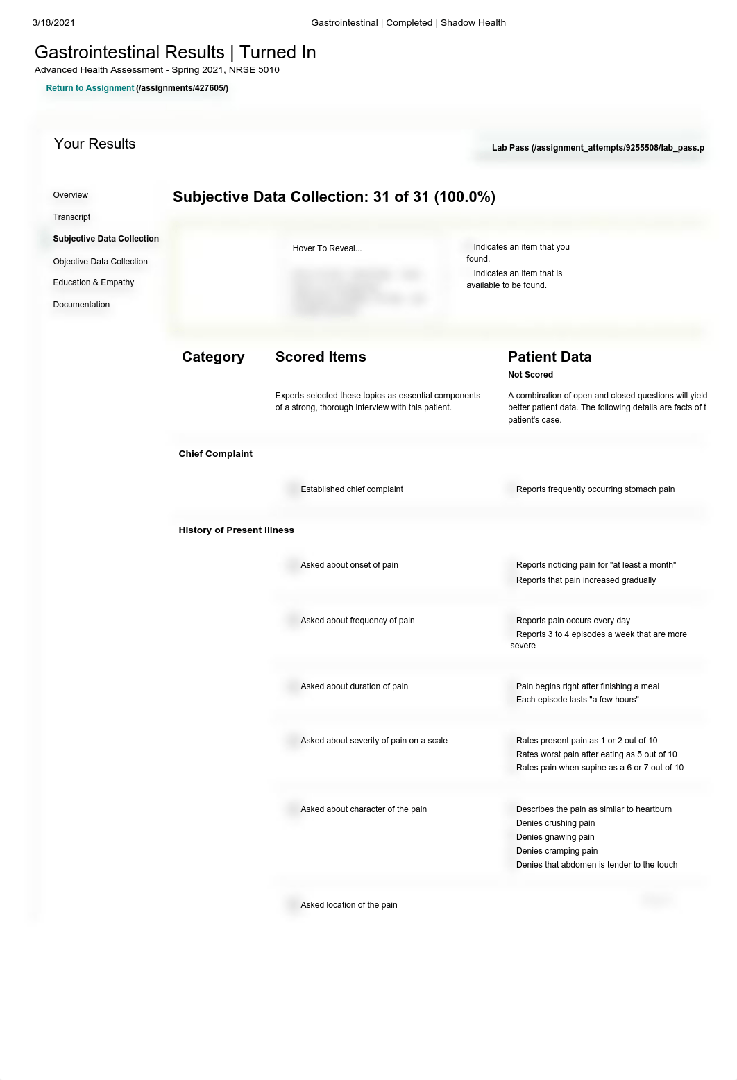 Gastrointestinal Shadow Health Subjective Data Collection.pdf_dmu5pypcqf8_page1