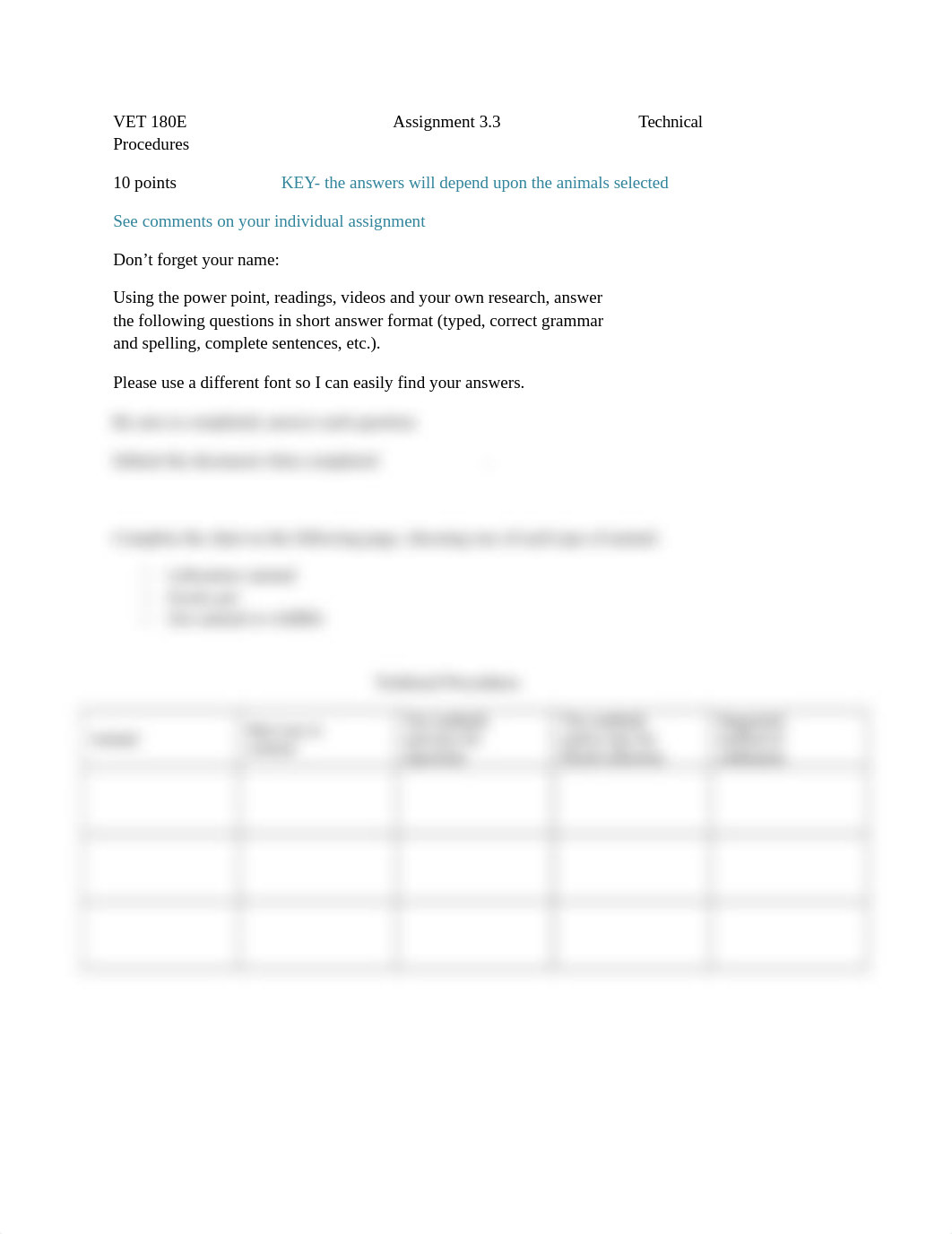 VET180E_Week03_Asmt3.3_TechnicalProcedures_KEY.docx_dmui52csm1m_page1