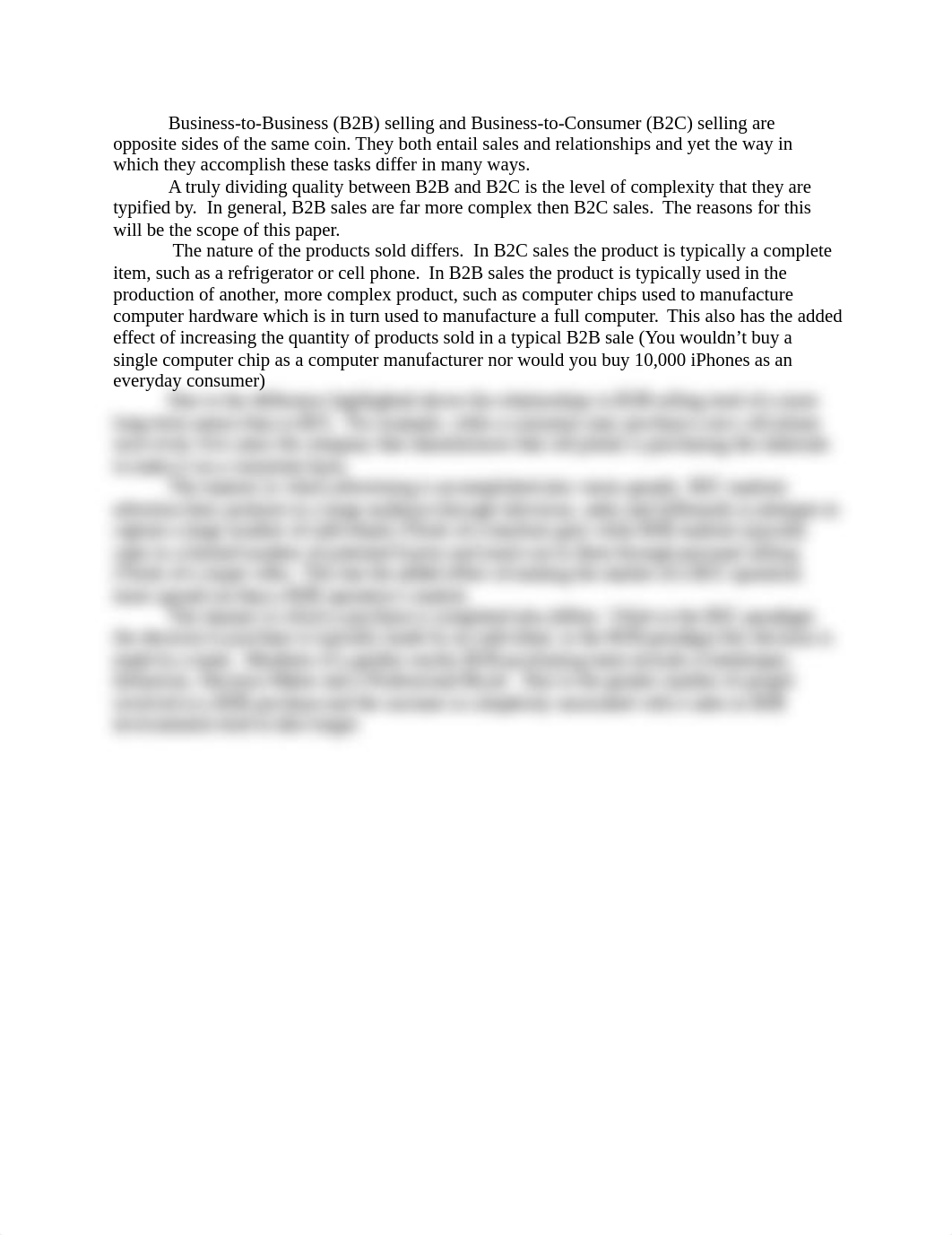 Business-to-Business (B2B) selling and Business-to-Consumer (B2C) Notes_dmumb5ylzrr_page1