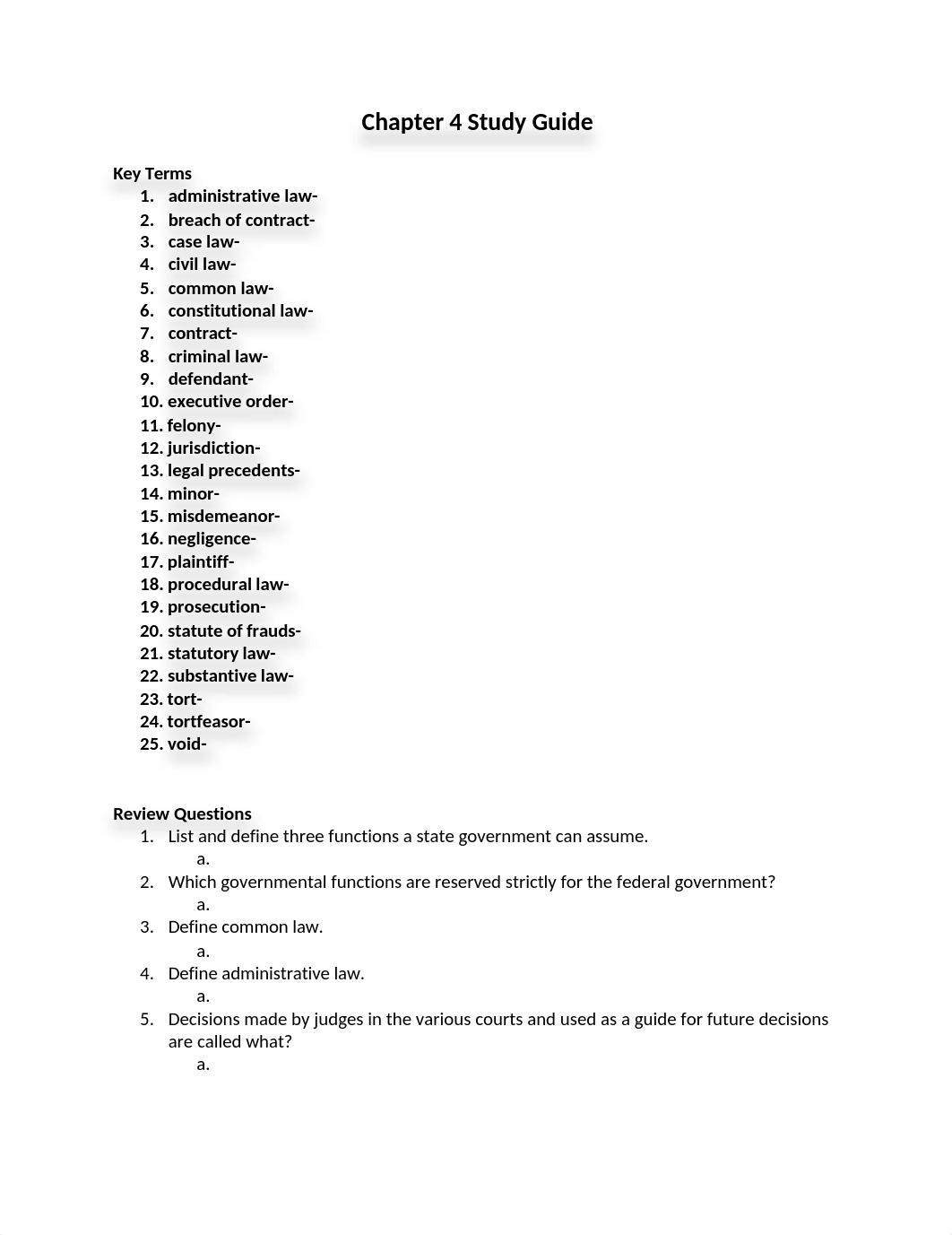 AHS 205-Chapter 4 Study Guide.docx_dmurkg7ik3a_page1