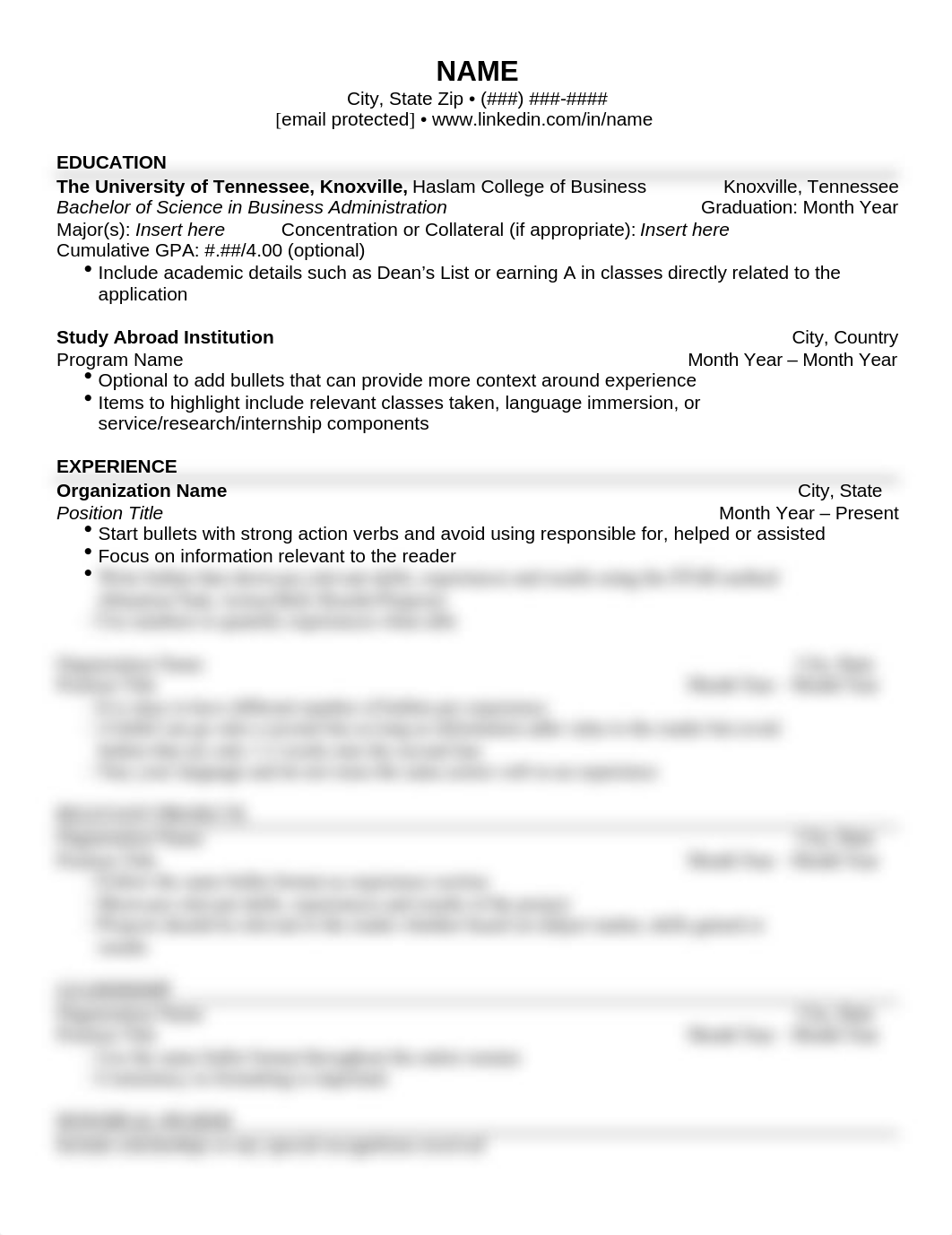 Sophomore or Junior resume - sans serif.docx_dmuxd8rkk09_page1