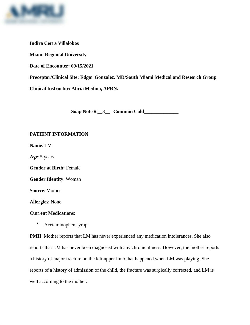 Soap Note Common Cold.docx_dmuy3tiajnc_page1