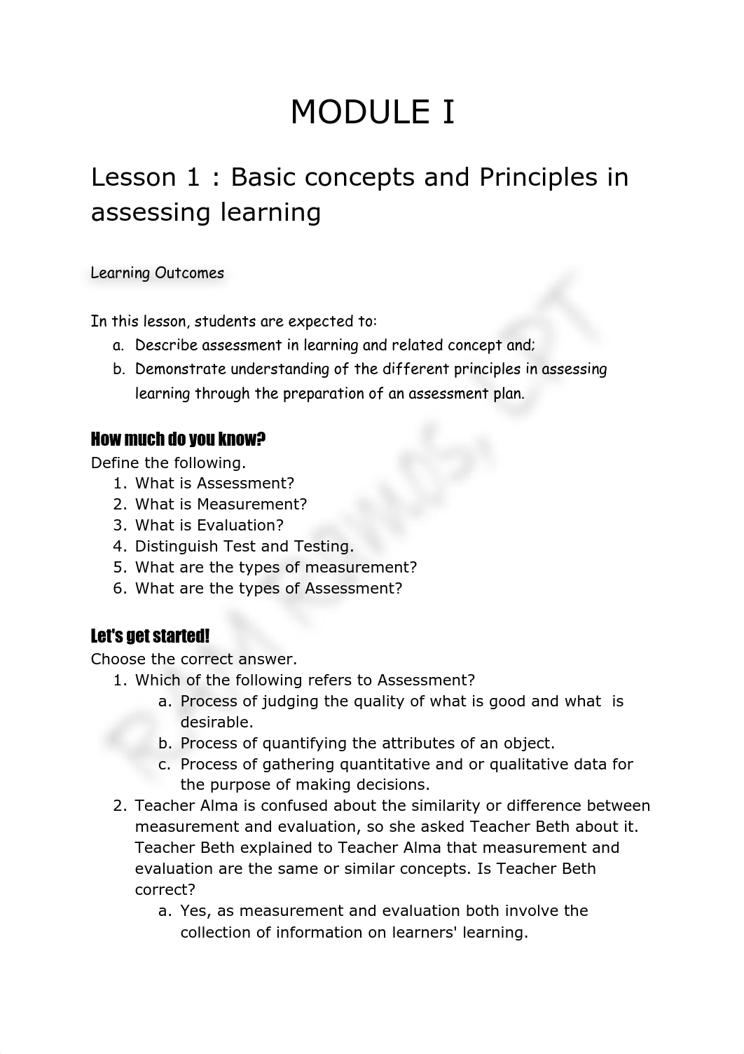 Assessment in Learning I MODULE I.pdf_dmuzznqpbmd_page1