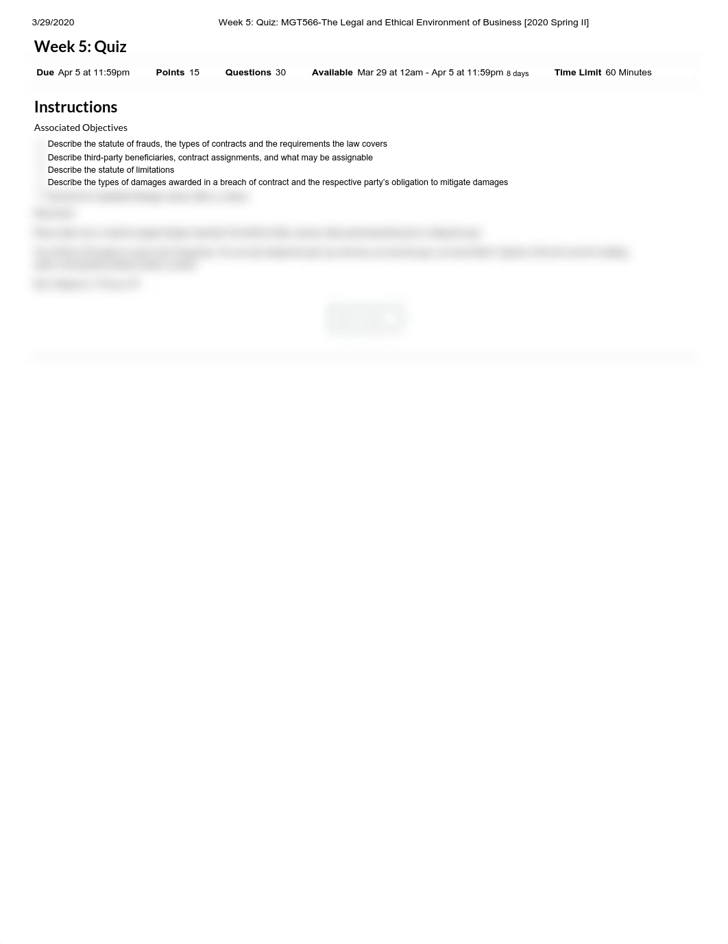 Week 5_ Quiz_ MGT566-The Legal and Ethical Environment of Business [2020 Spring II]1.pdf_dmvcak466sp_page1