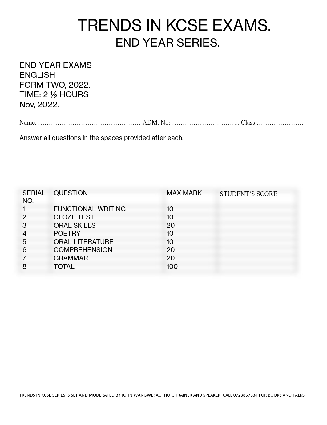 Trends in KCSE. form 2 end year exam. 2022_020906.pdf_dmveq3al8df_page1