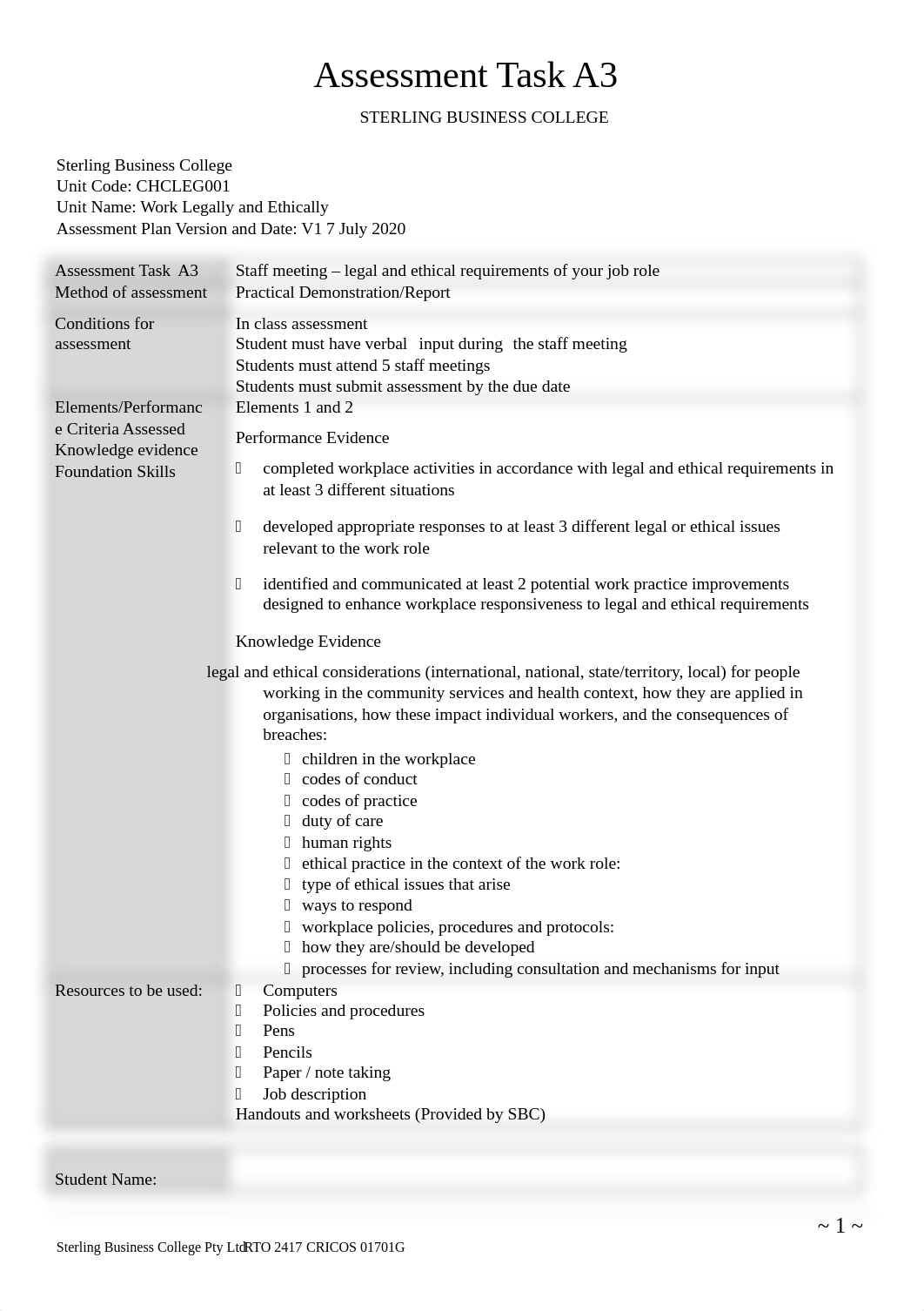 CHCLEG001 ASSESSMENT A3[13881].docx_dmvfa79ep83_page1