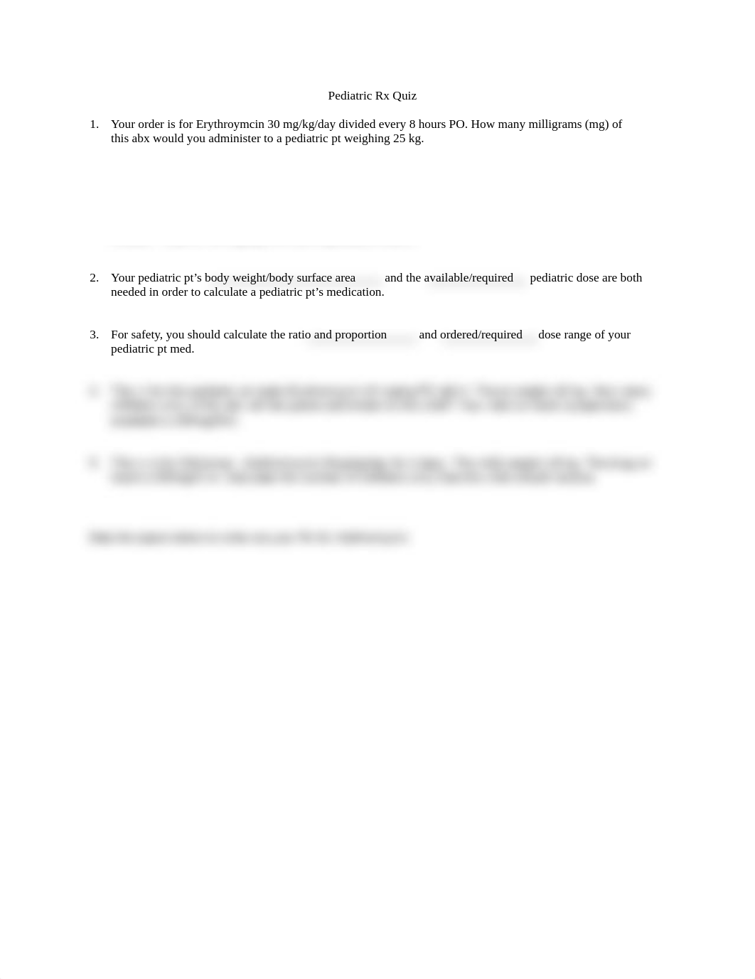 Pediatric Rx Calculation Test (1).docx_dmvgw8wf4y3_page1