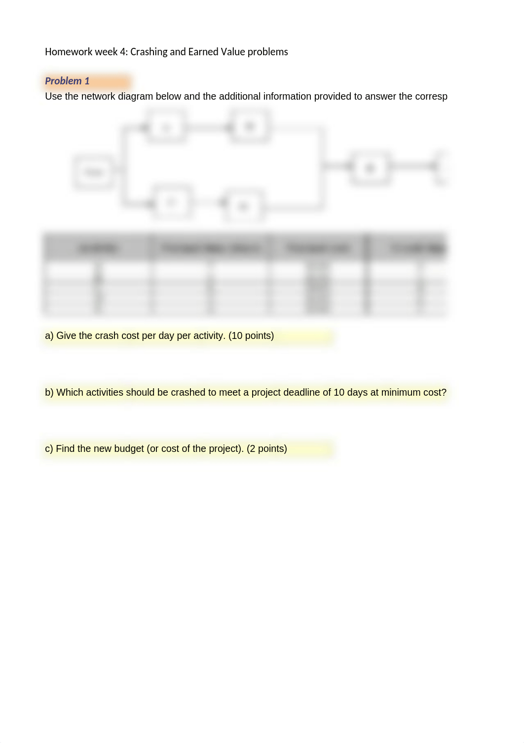 WK3 - Homework - Crashing ans Earned Value Problems .xlsx_dmvohsrvavk_page1