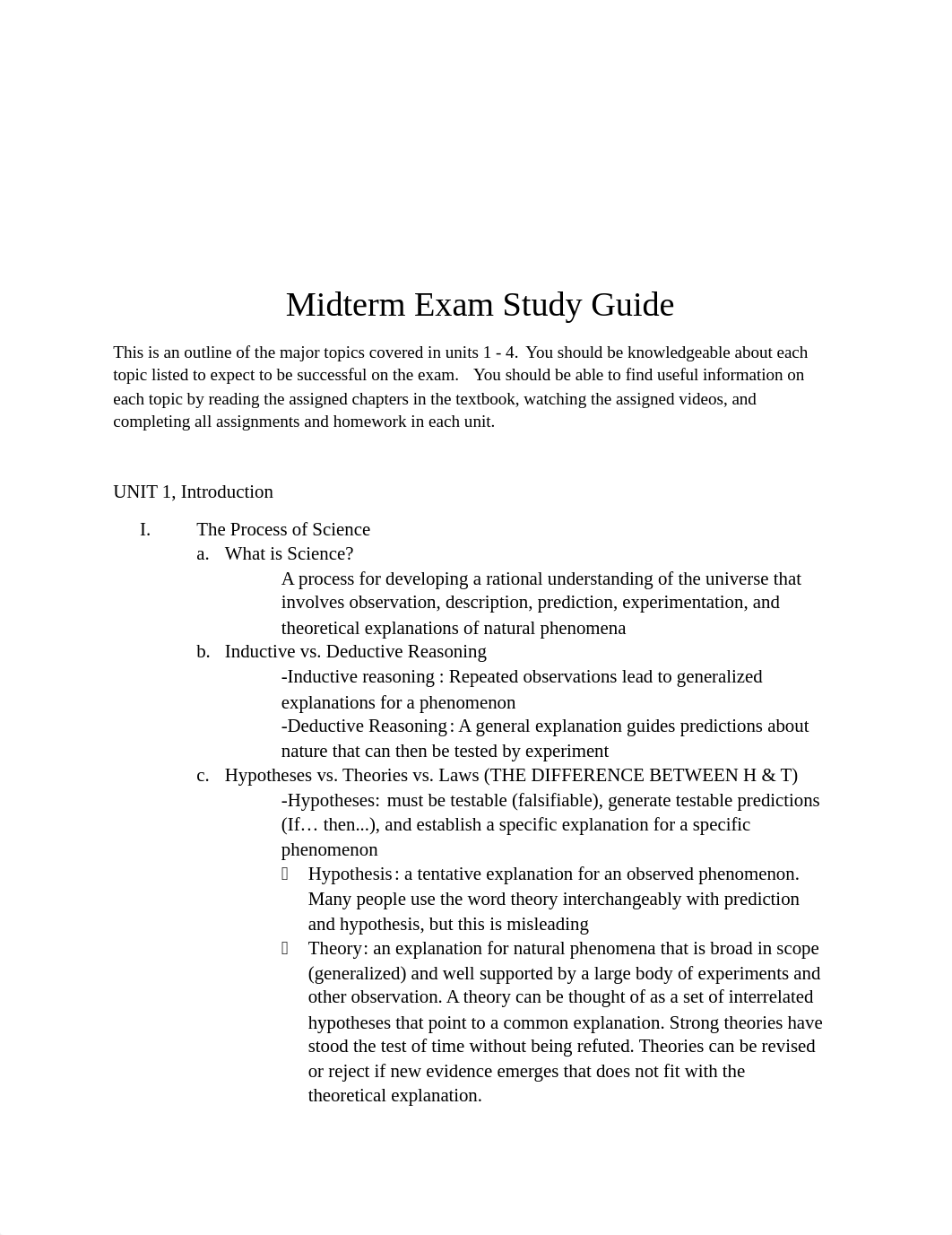 Midterm Exam Study Guide, BIO 101.docx_dmw9wjryaj2_page1