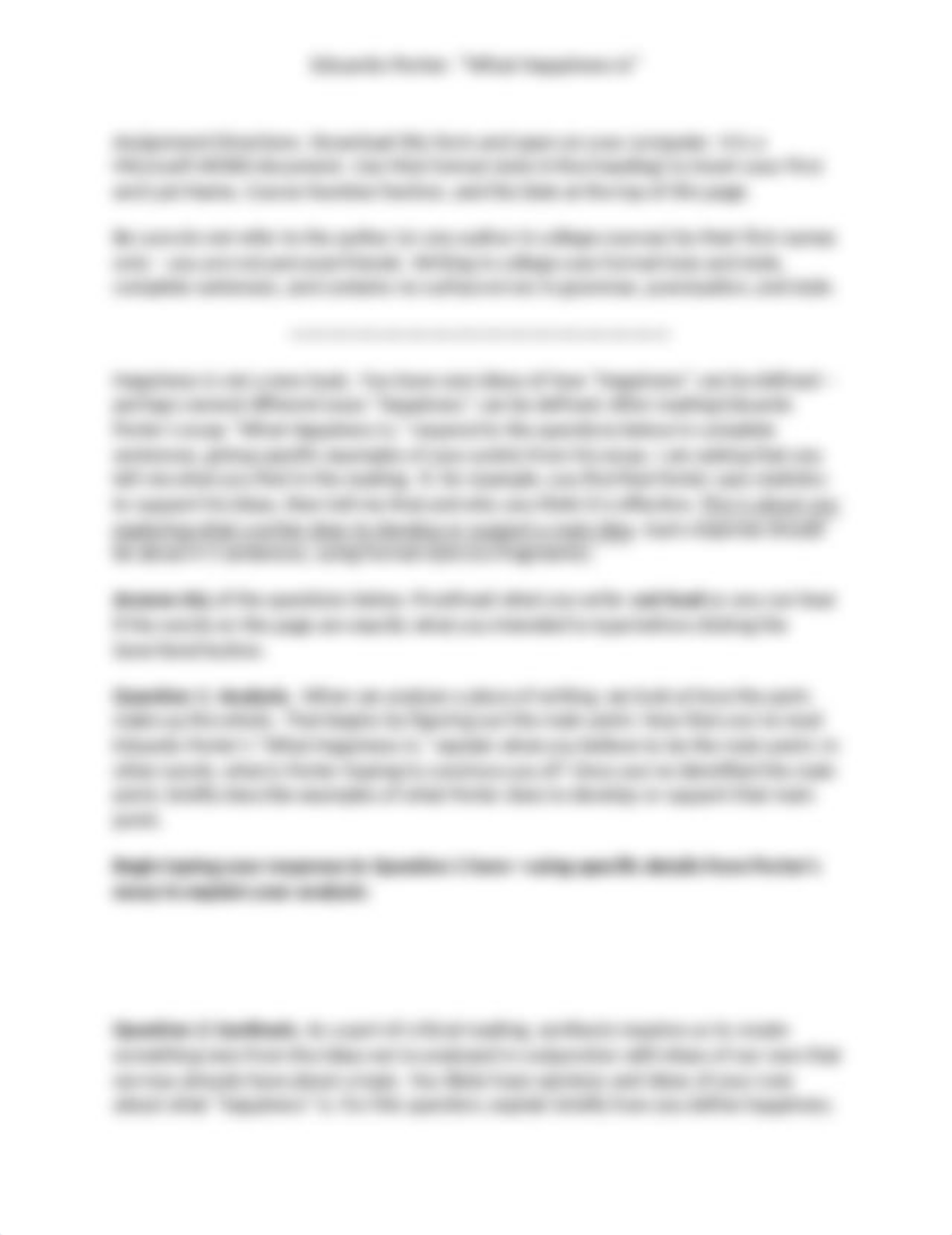 Eduardo Porter What Happiness Is Essay Response Homework.docx_dmwhfkszfpy_page1