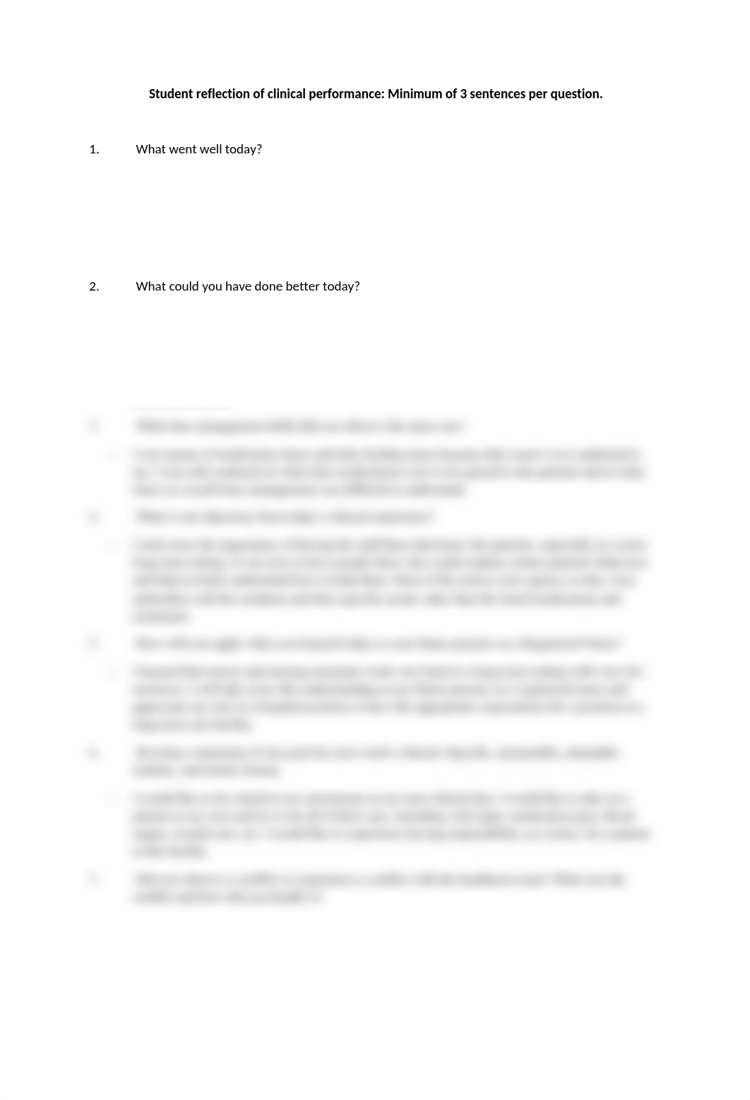 CConrey_Student Reflection of Clinical Performance_012122.docx_dmwz20a1jvt_page1