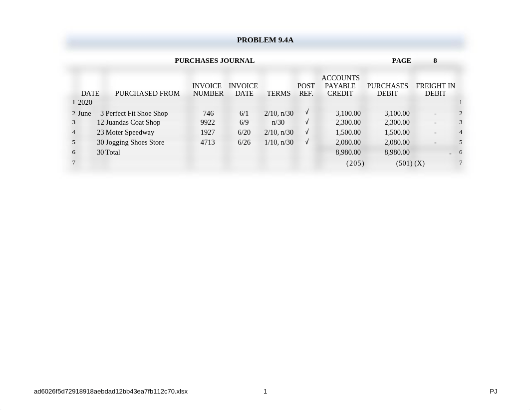 Problem 9.4A.xlsx_dmx2tvlvkli_page1