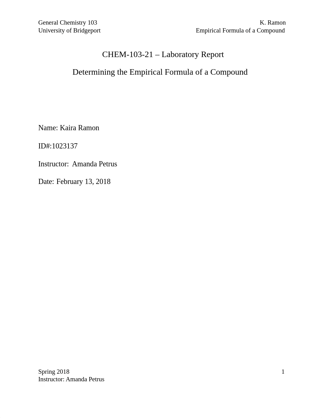 CHEM Lab3 Determining the Empirical Formula.docx_dmx6gq6zvwh_page1