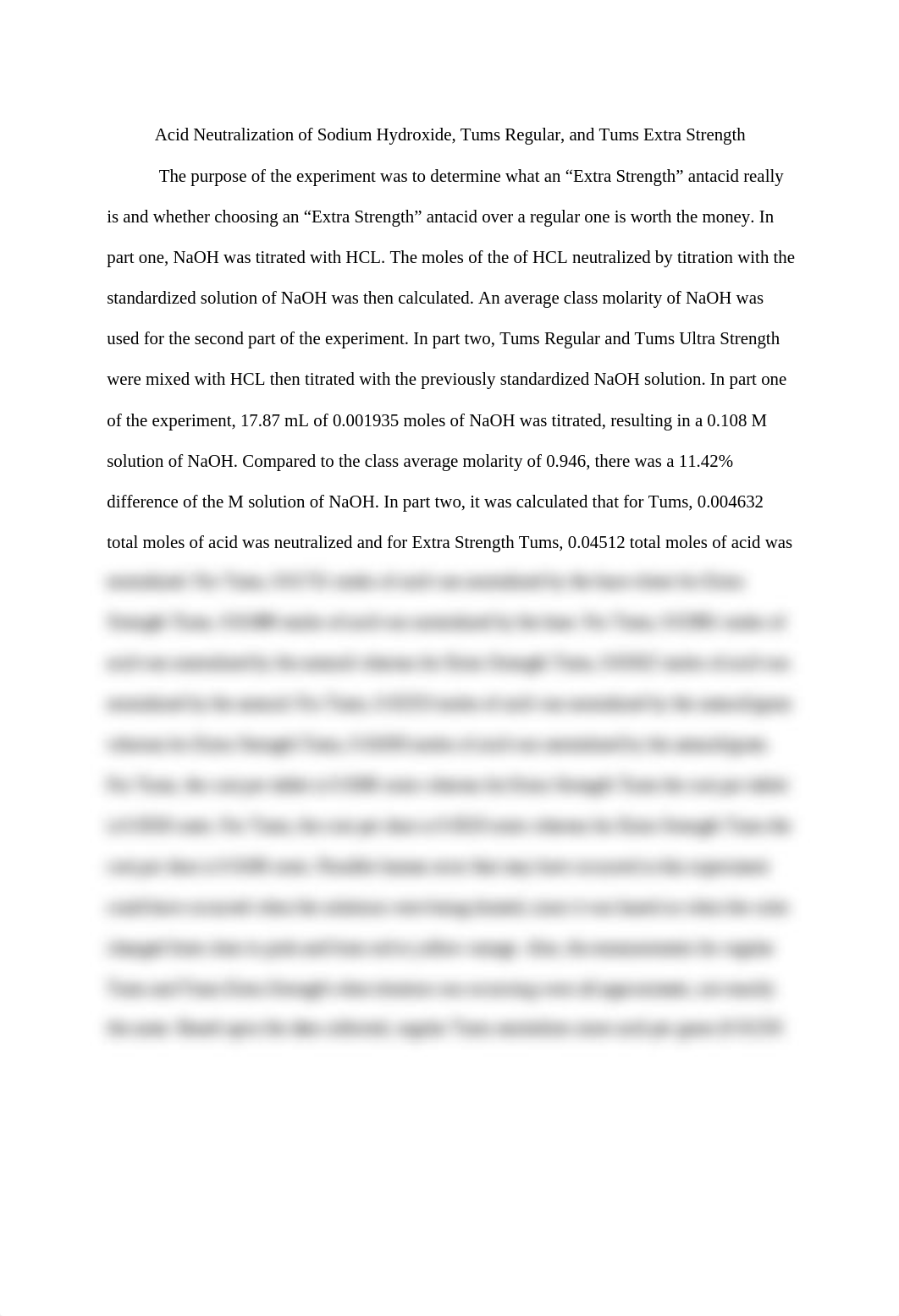 Acid Neutralization of Sodium Hydroxide, Tums Regular, and Tums Extra Strength_dmxi24abc3l_page1