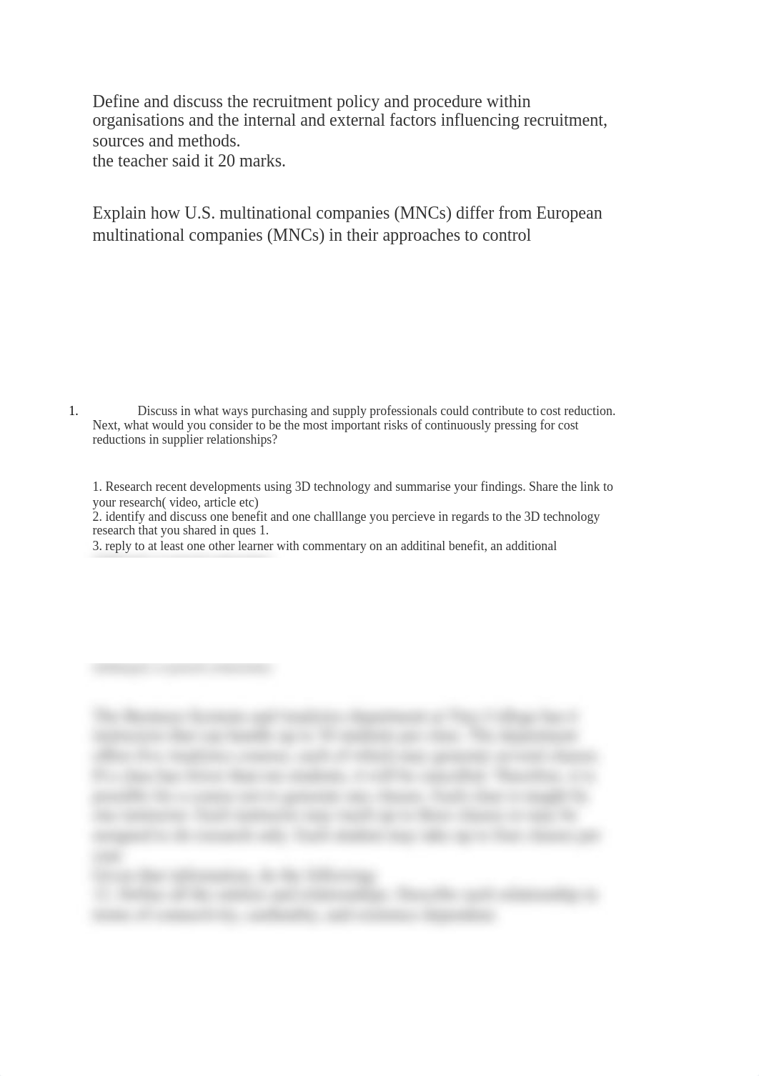 Define and discuss the recruitment policy and procedure within organisations and the internal and ex_dmxkr6aeepc_page1