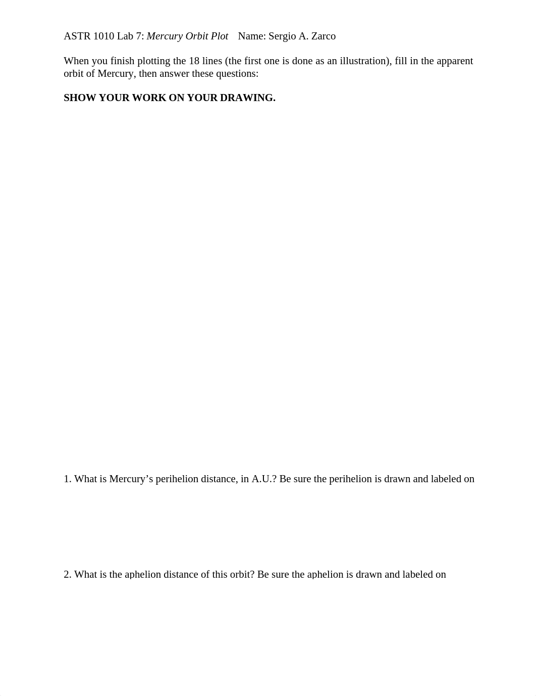 ASTR 1010 Lab 7- Mercury Orbit Plot - Sergio Zarco.docx_dmxlcsqfivp_page1