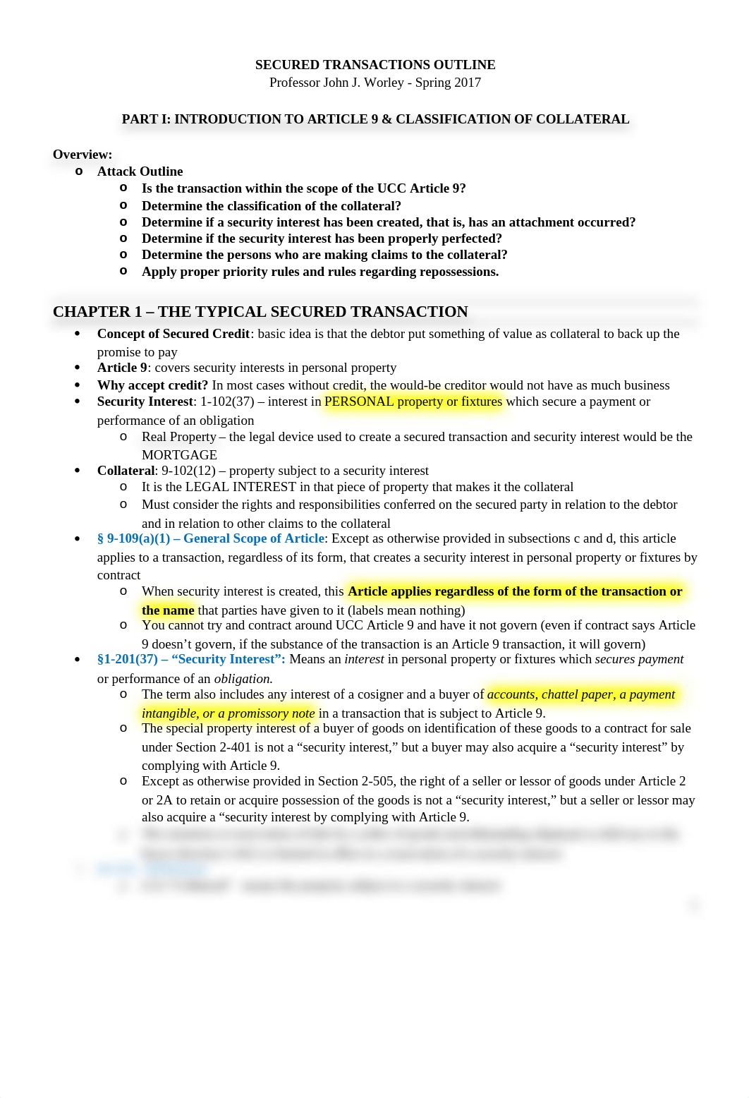 SECURED TRANSACTIONS OUTLINE #1- Worley copy.docx_dmydk05fsdn_page1