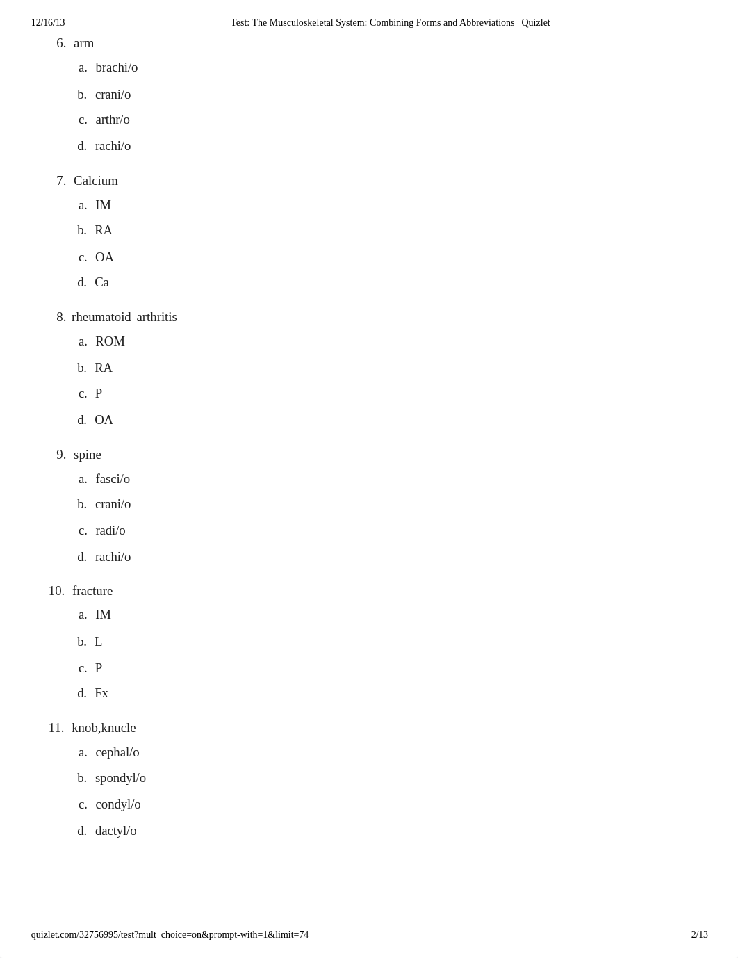 Review Test Musculoskeletal System Combining Forms and Abbreviations.pdf_dmyr3e6v9o1_page2